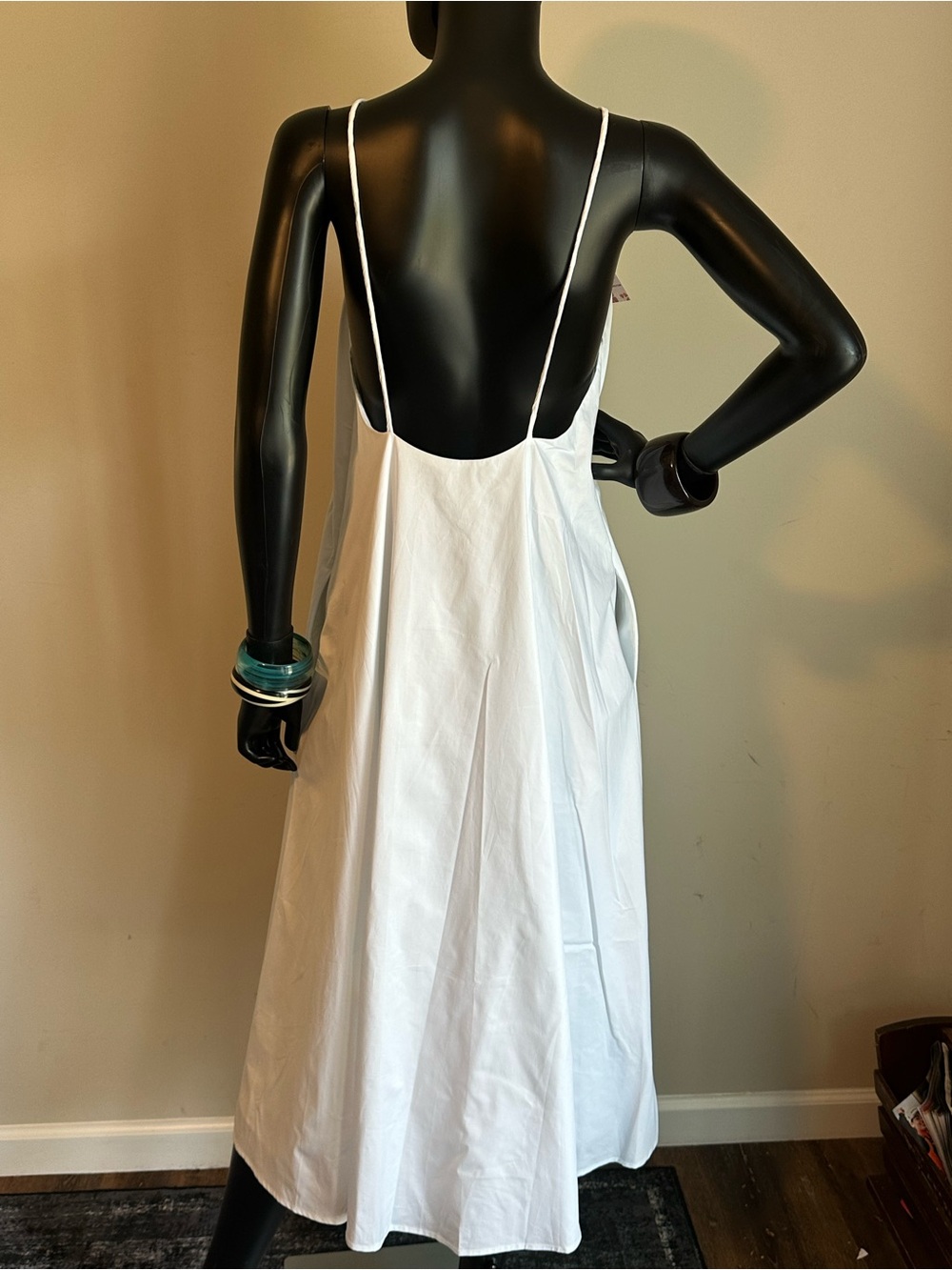 Anine Bing White Spaghetti Strap Maxi Dress - Picture 2 of 7